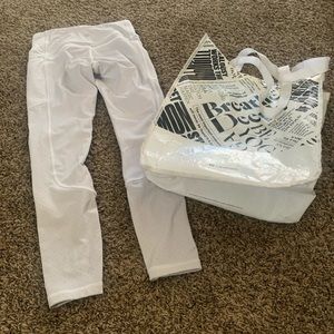 Lululemon hi rise align white athletic leggings size 4
